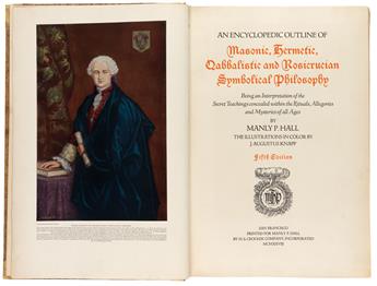 (OCCULT.) Hall, Manley Palmer / (JOHN HENRY NASH.) An Encyclopedic Outline of Masonic, Hermetic, Qabbalistic, and Rosicrucian Symbolica